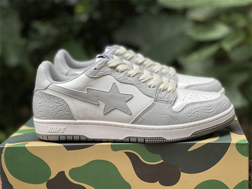 Original version_ solebox x bape. alliance. White gray color_ full code shipment 36-45-6e3712c0